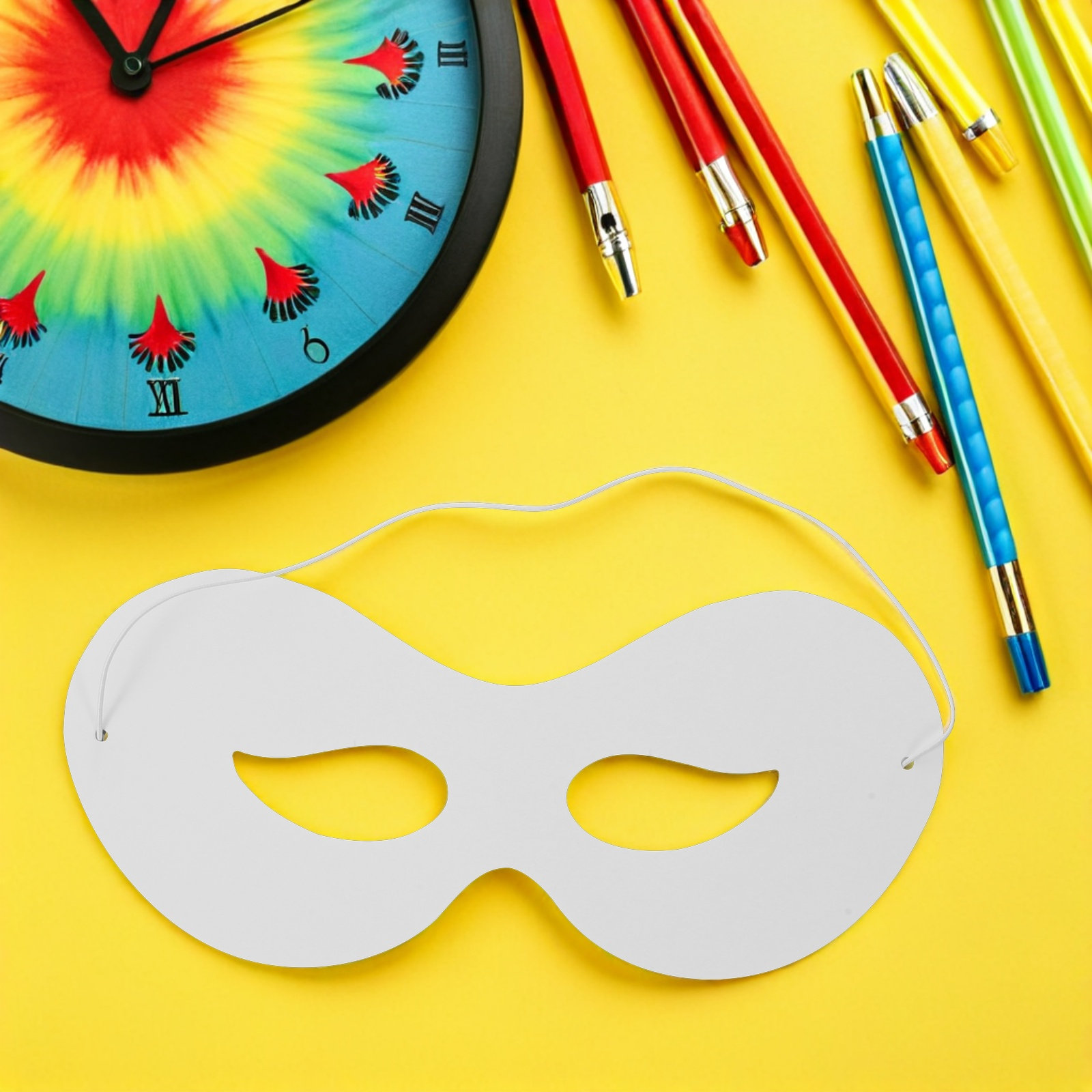 40Pcs Children DIY Paintable W - Kids Face Mask ulasan dan harga