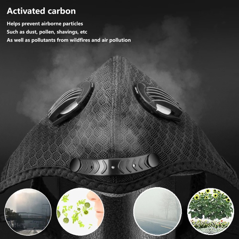 SHIZIWANGRI Cycling Face Mask  - Dust Mask Construction ulasan dan harga