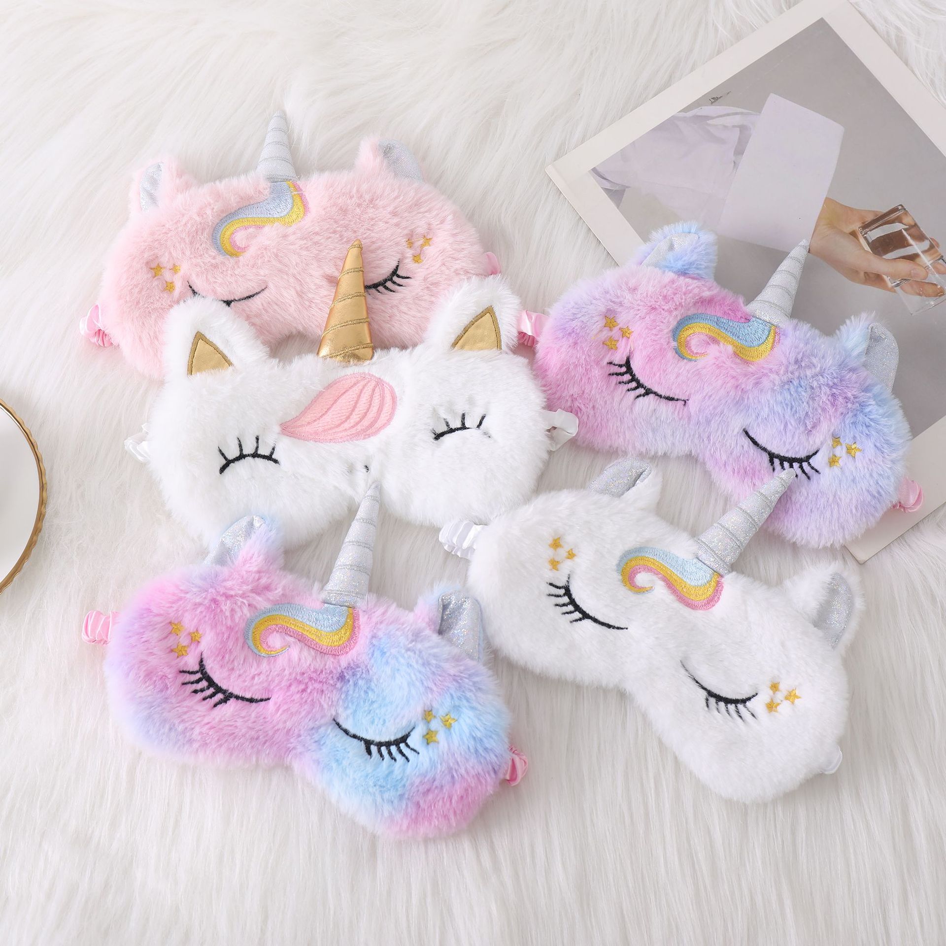 Soft Plush Sleeping Eye Masks  - Kids Face Mask ulasan dan harga