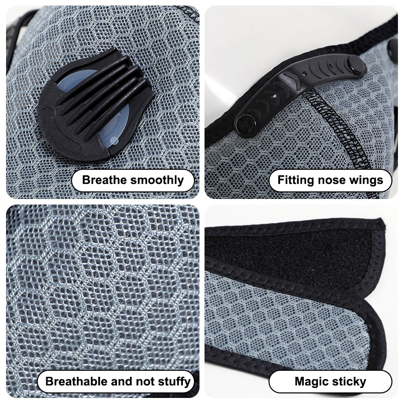 New Cycling Face Mask With Fil - Dust Mask Construction ulasan dan harga