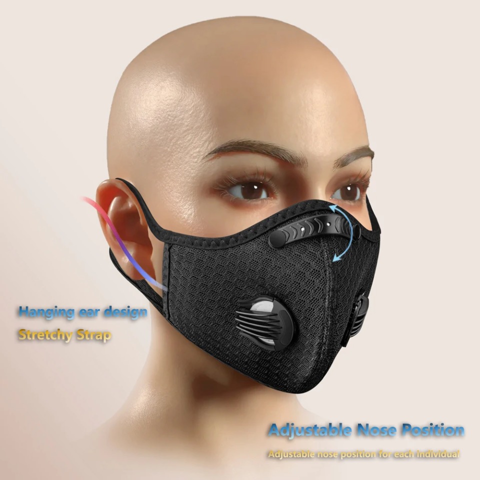 1PCS Cycling Mask With Activat - Dust Mask Construction ulasan dan harga