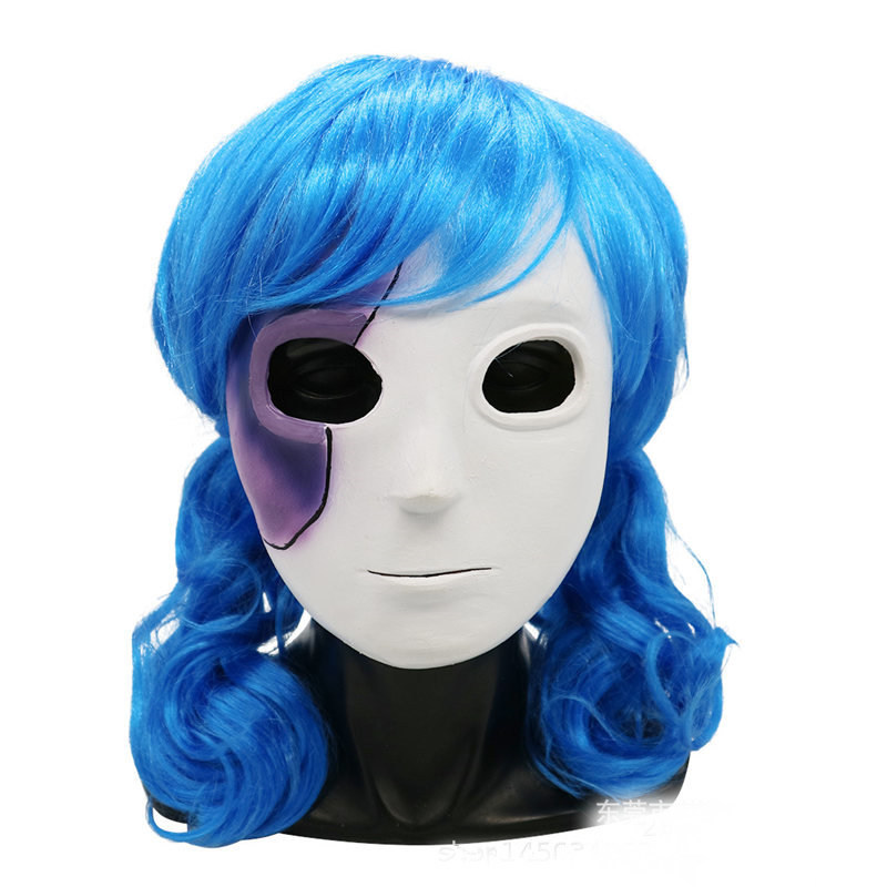 Hot  Anime Game Sally Face Cos - Black Face Mask Pack ulasan dan harga