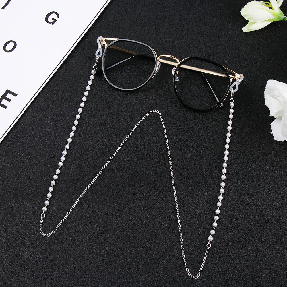 Fashion Flower Beads Eyeglass  - Mask Chain Holder ulasan dan harga