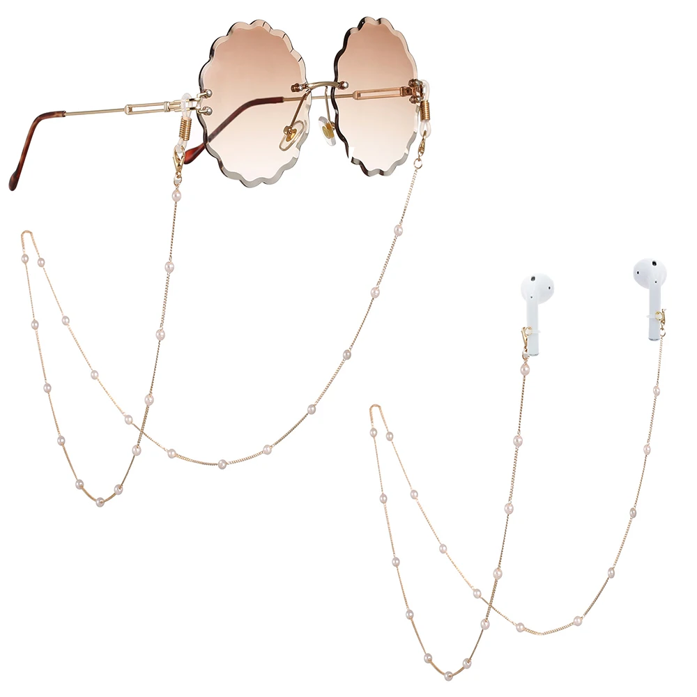 Crystal Beaded Chain for Mask  - Mask Chain Holder ulasan dan harga