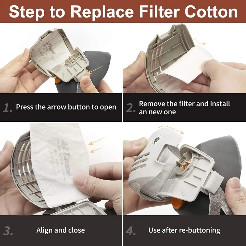 Dust Mask +20pcs Filter Cotton - Dust Mask Construction ulasan dan harga