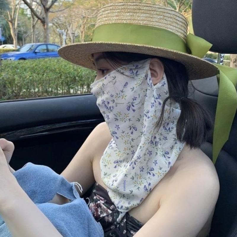 ●Flowers Summer Sunscreen Mask - Kids Face Mask ulasan dan harga
