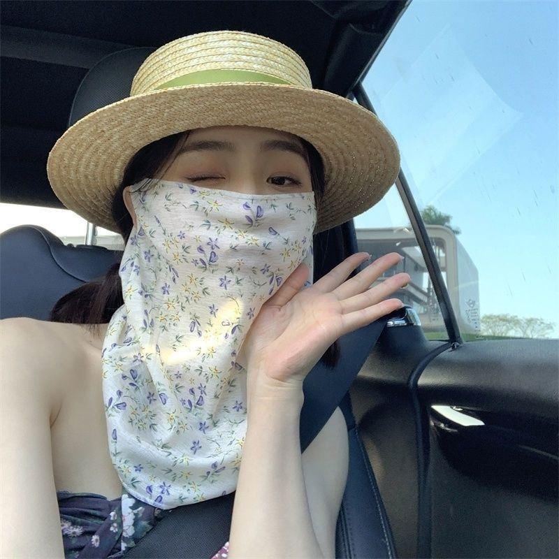 ●Flowers Summer Sunscreen Mask - Kids Face Mask ulasan dan harga