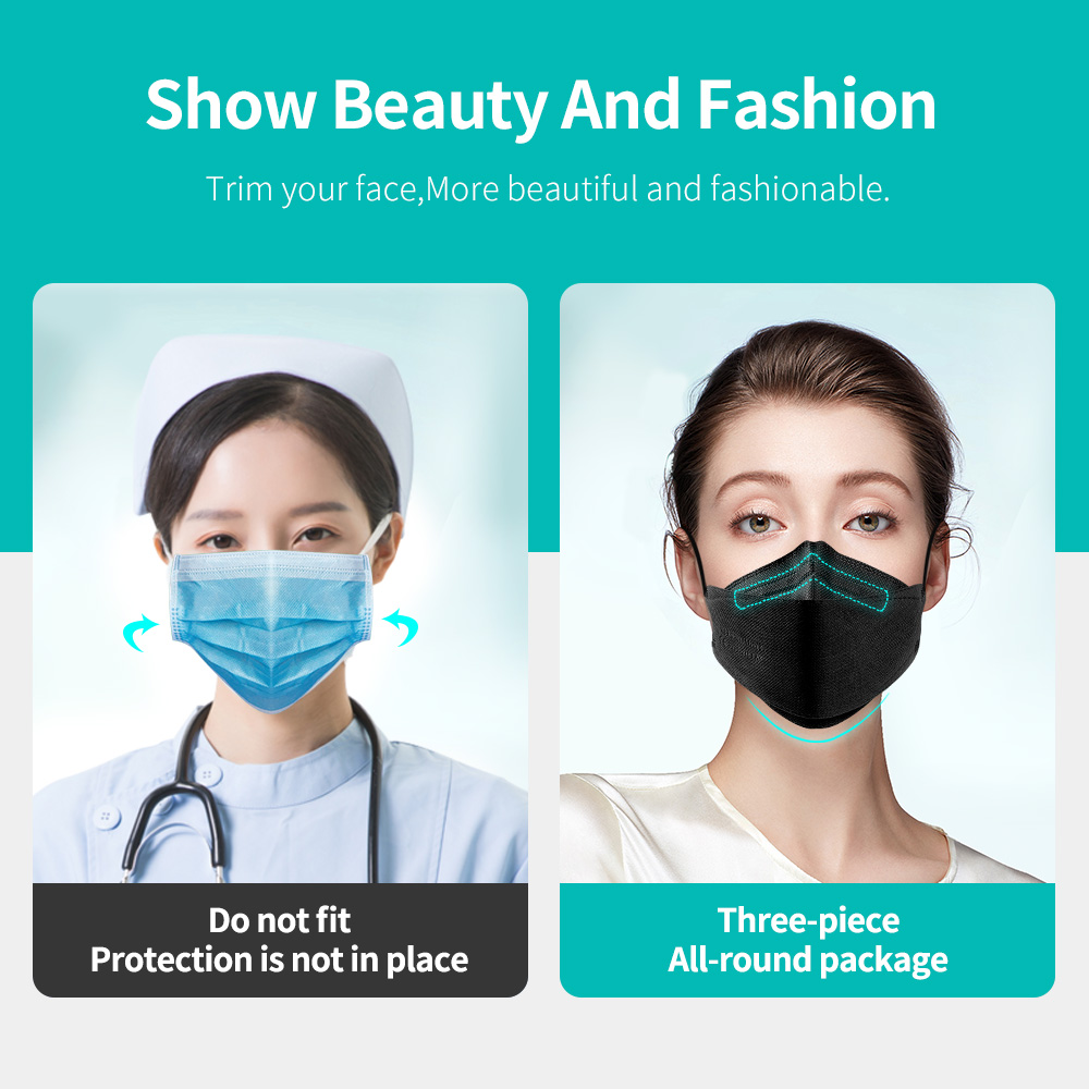 10-100PCS Mascarillas FFP2 Fac - Disposable Surgical Mask ulasan dan harga