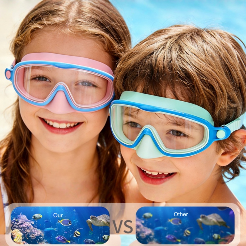 Kids Swimming Goggles with Nos - Anti Pollution Mask ulasan dan harga