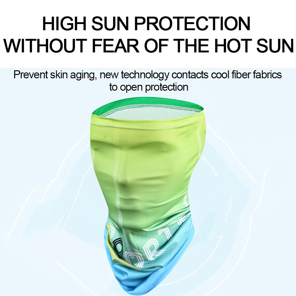 2Pcs Set Summer Ice Silk Cycli - Sports Mask Breathable ulasan dan harga