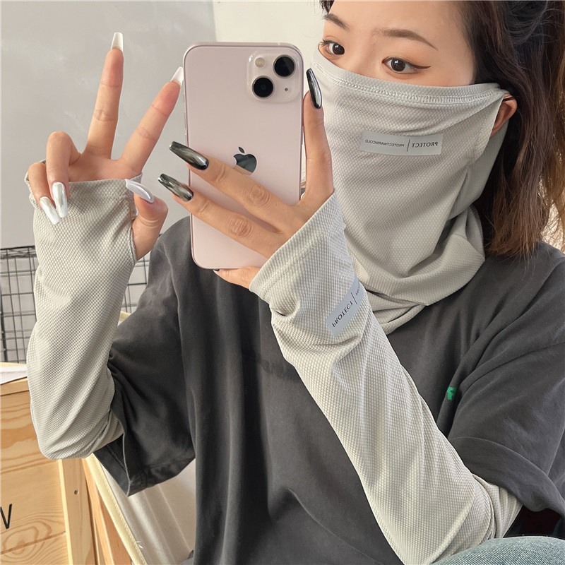 2Pcs Set Sun UV Protection Arm - Sports Mask Breathable ulasan dan harga