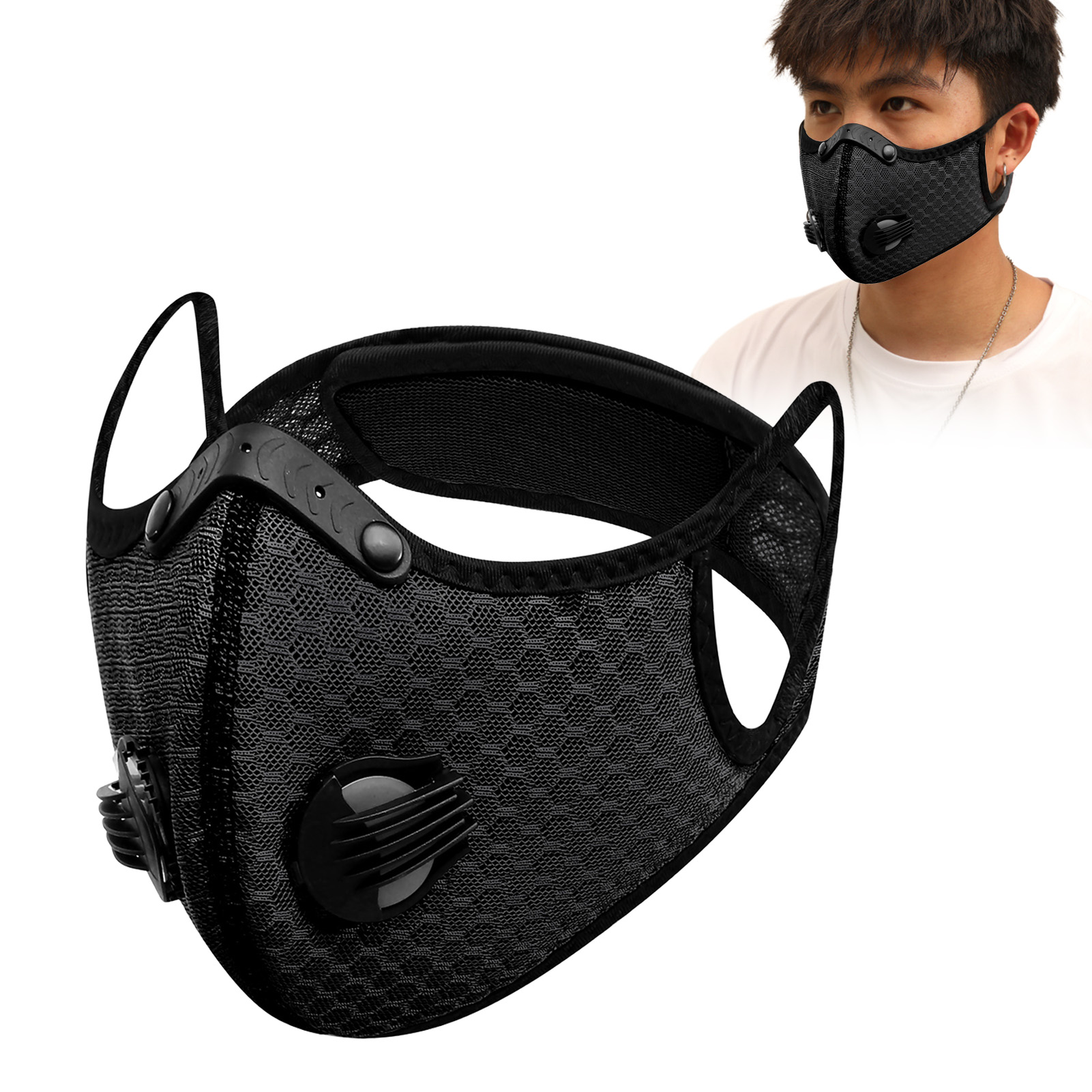Unisex Windproof Riding Mask A - Anti Pollution Mask ulasan dan harga