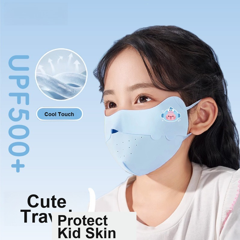 Kids Ice Silk Face Mask Cute P - Kids Face Mask ulasan dan harga