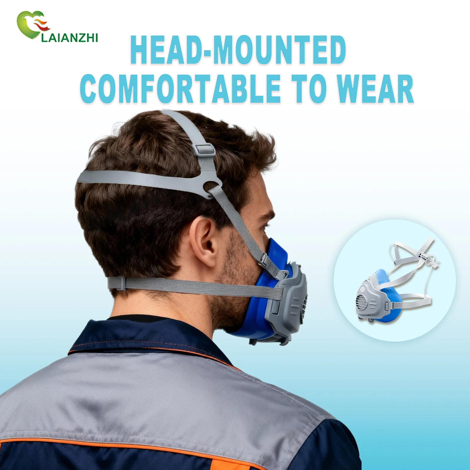 LAIANZHI Dust proof silicone m - Dust Mask Construction ulasan dan harga