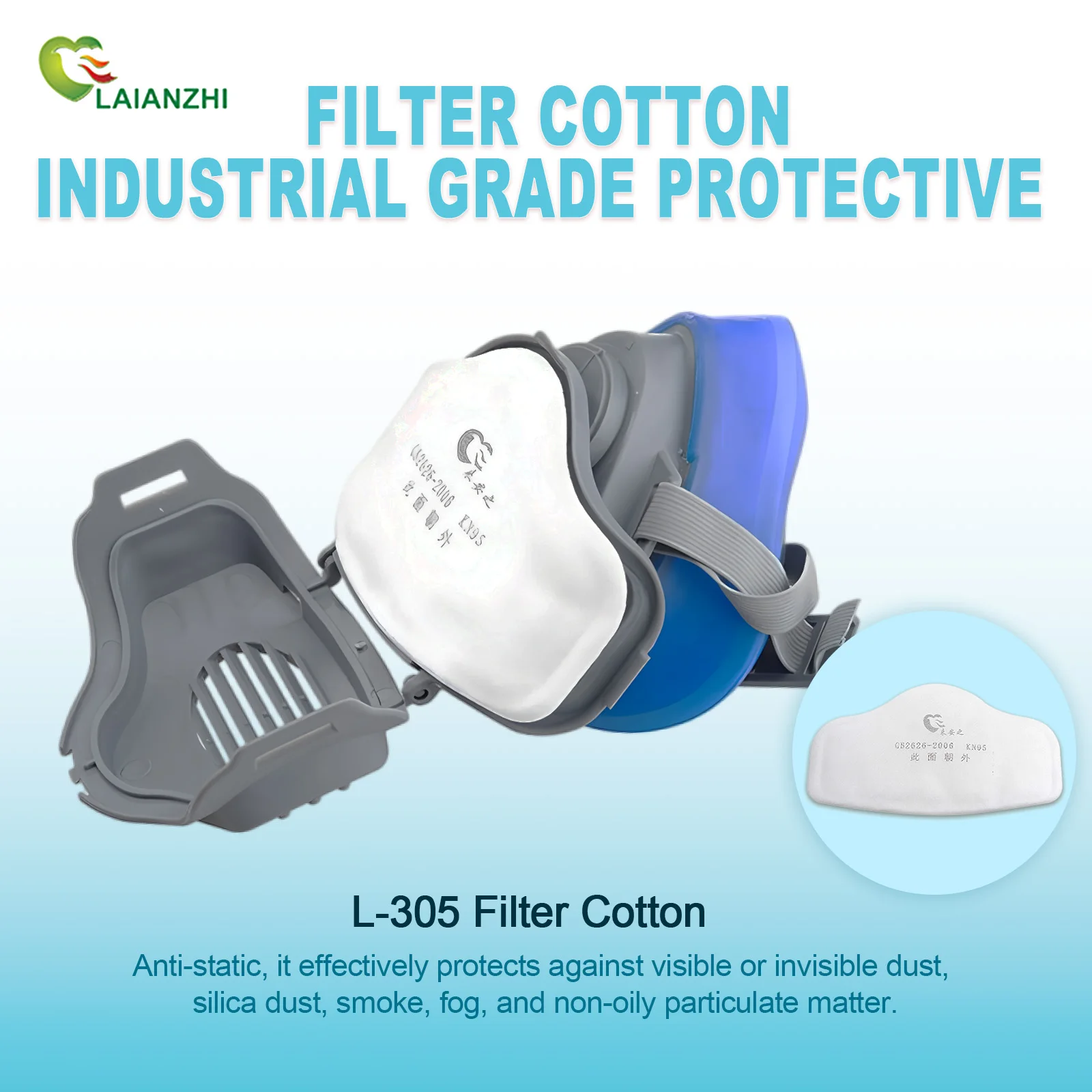 LAIANZHI Dust proof silicone m - Dust Mask Construction ulasan dan harga