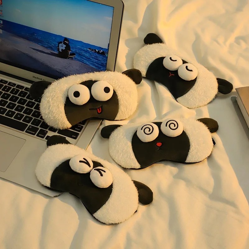 Cute Cartoon Lamb Funny Eye Ma - Kids Face Mask ulasan dan harga